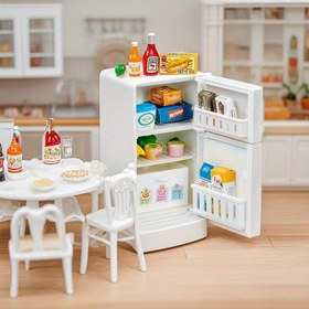 Resim Her biri için 17 adet, mini buzdolabı oyuncakları - oyuncak ev dekorasyonu, oyuncak ev mobilyaları, gençler için simüle yiyecekler, oyuncak ev mini mutfak rol yapma 