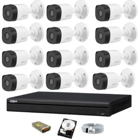 Resim Dahua 12 Kameralı Güvenlik Sistemi Dış-Mekan-Hdd-Jack-Bnc-Konnektör Proje Kamera 