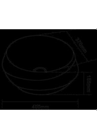 Resim Eva Banyo Lena E-4131 Tezgah Üstü Porselen Lavabo 