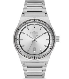 Resim FERRO Gümüş Çelik Kordon Erkek Kol Saati F11592AWT-A 