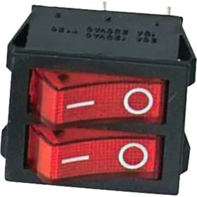 Resim Elektromer Ikili Anahtar Soba Işıklı Kırmızı (IC-101) 