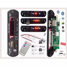 Resim EU-01 Renault Clio 3 Radyo Aux girişine USB SD Bluetooth audio müzik aktarma modül uygulaması modülüdür. 