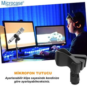Resim Universal Mikrofon Tutucu Parça Mikrofon Kelepçesi Al4620 
