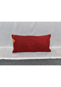 Resim Zehra Abla Halı Yeni El Dokuma Dekoratif Lumbar Kilim Kırlent Yastık Kılıfı 6646 Çok Renkli 