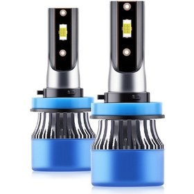 Resim Xiyyadms 2'li Ip68 Su Geçirmez Led Far Ampulü Seti - 50w H8/h9/h11 Uyumlu, 6000lm Parlaklık, 200m Işık Menzili 