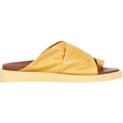 Resim Bueno Shoes Sarı Deri Kadın Parmak Arası Terlik 01ws2809 