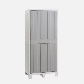 Resim Evinizin Atölyesi Plastik Dolap, Mutfak Dolabı, Kiler, 78x46x182c Krem 