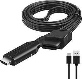 Resim Wiistar Wii - HDMI Dönüştürücü Wii HDMI Adaptör Kablosu 1 m/3,2 ft 1080P Full HD Cihaz Video Dönüştürücü 720/1080P Tüm Wii Ekran Modlarını Destekler 