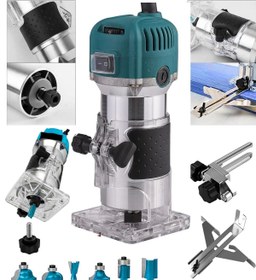 Resim Saatistan Profesyonel 5900W Formika Traşlama Freze Makinası ve Uçları, 6mm Pens, Garantili 