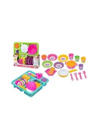 Resim Ençok Dede Oyuncak Büyük Boy Mutfak Seti + Bulaşıklık Seti 