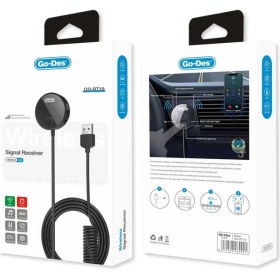 Resim Go-Des Go Des GD-BT18 Çok Fonksiyonlu Fm Kablosuz Verici Wireless Transmitter Signal Reciever V5.0 