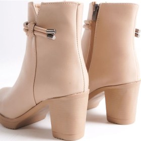 Resim July Fermuarlı Ortopedik Taban Topuklu Kadın Bot Ctt - Ten Ten 