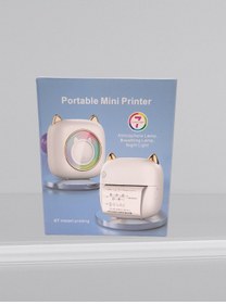 Resim STAND MARKET Mini Taşınabilir Jet Yazıcı Beyaz, Spesiyal Gold Model. 