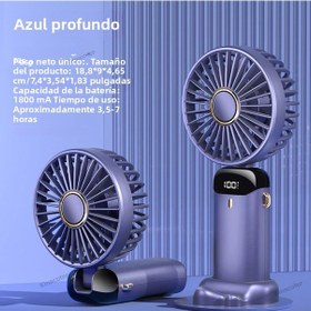 Resim Taşınabilir Usb El Tipi Vantilatör Ekran Ve Telefon Tutucu Derin Mavi, 