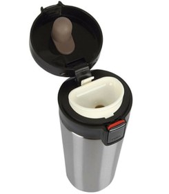 Resim Snape Filtreli Çift Katmanlı Paslanmaz Çelik Mug Termos Bardak 380ml Kişiye 