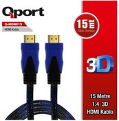 Resim Qport Hdmi To Hdmi 15 M Altın Uçlu Kablo Q-Hdmi15 