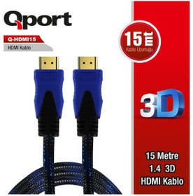 Resim Qport Hdmi To Hdmi 15 M Altın Uçlu Kablo Q-Hdmi15 