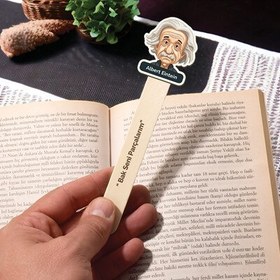 Resim Albert Einstein Esprili Çubuk Kitap Ayracı 