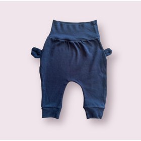 Resim babyraise %100 Pamuk Bebek Tek Alt Fil Desenli Bebek Pijama Altı 