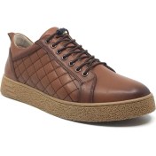 Resim Goldbrand %100 Hakiki Deri Erkek Kışlık Rahat Günlük Casual Süs Bağcıklı Yeni Sezon Sneaker Ayakkabı 40-44 