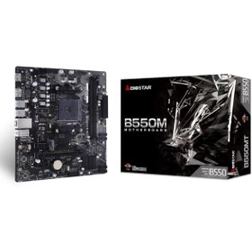 Resim Biostar B550mt Ddr4 4400mhz S V Gl Am4 Micro Atx Anakart 