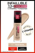 Resim L'oreal paris l'oréal paris infaillible fresh wear c vitaminli fondöten - 200 natural linen 