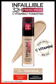 Resim L'oreal paris l'oréal paris infaillible fresh wear c vitaminli fondöten - 200 natural linen 
