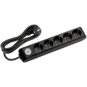 Resim Viko Multi-let 5'li Grup Priz Anahtarlı Topraklı Çocuk Korumalı 3 Metre Siyah - 90137503 