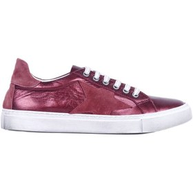 Resim Bueno Shoes Bordo Deri Kadın Spor Ayakkabı 01ws3203 