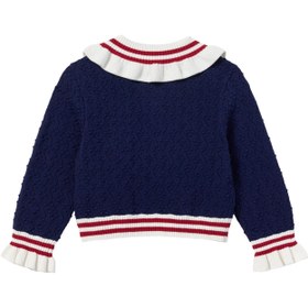Resim Çocuk Dokulu Örgü Hırka - 6-7Y 