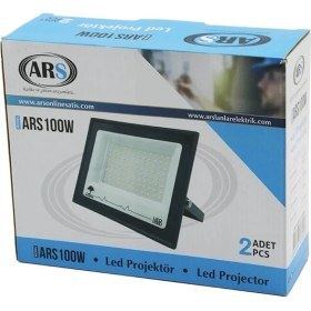 Resim Shopwave 2pcs 100W LED Projektör 19X15.5CM Aydınlatma Açısı: 120 Derece 50.000 Saat Ömür MODEL-ARS100W (5047) 