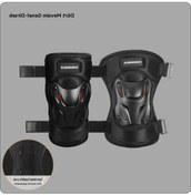 Resim Tongxida Bisiklet Motosiklet Elektrikli Araç Dört Mevsim Dirsek Koruyucuları Sert Kabuk Kırmızı-siyah Kırmızı - Siyah 