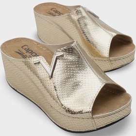 Resim Capone Outfitters Kailey 6145 Kadın Dolgu Topuklu V Toka Terlik 
