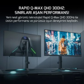 Resim Gamepower Rapid Q-Max 27'' 0.5ms Qhd 300Hz 2560 x 1440 LCD Monitör 