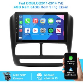 Resim Fıat Doblo 2011-2014 Yıl 4gb Ram 64gb Rom Carplay Navigasyon 9ınç 