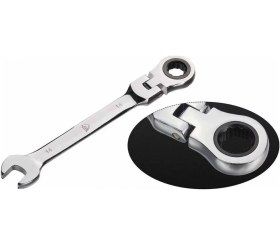 Resim Açık Ve Mafsallı Cırcır Kombine Anahtar 10mm İthal - Servis&tamir 