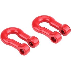 Resim Geekyou Rc Tırmanıcı İçin Kilitlebilir Kanca Ve Metal Çeker Zinciri - Scx10 D90 Uyumlu, 78 Cm Uzunluk, Alüminyum Malzeme, Kırmızı+gümüş Rengi 