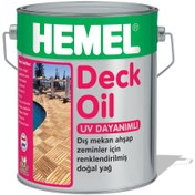 Resim Hemel Deck Oil - Deck Zeminler Için Renkli Yağ Antıque Pine-15 Lt 