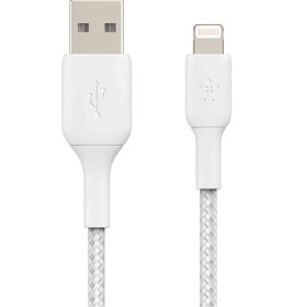 Resim Belkin Örgülü Lightning Kablosu iPhone, Apple Uyumlu iPad , Airpods Için Boost 