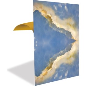 Resim Tink Kendinden Yapışkanlı Mavi Mermer Desenli Pvc Panel 41x62 Cm 4 Adet 1 M² 