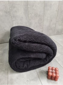 Resim Aurora Siyah Welsoft Koltuk Örtüsü Çekyat Örtüsü 185x220 Cm 