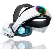 Resim Saqico Oculus Quest 2 Için 10000MAH Pilli Kafa Bandı Rgb Battery Strap For Quest 2 