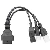 Resim Ganzhoushop Yurt Teşhis Obd2 Obd Motosiklet Kablosu Kablosu In1 Fiş Dışından Canbus Bağlantı Adaptörü A 6pin 3pin/4pin 3 Og A 