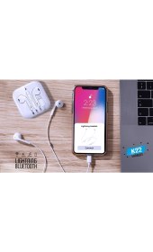 Resim Syrox iPhone Se (1. Nesil) Uyumlu Tak Kullan Kablolu Kulaklık Lightning 