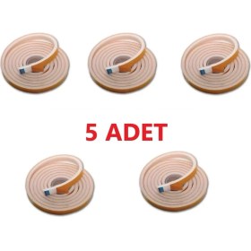 Resim 5 Adet 9 Metre Pencere Izolasyon Bandı Yapışkanlı Cam Yalıtım Süngeri Rüzgar Soğuk Kesici Pimapen Fitili 