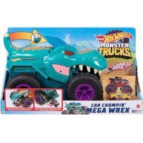 Resim GYL13 Monster Trucks Araba Yiyen Mega Wrex, Hot Wheels Monster Trucks 