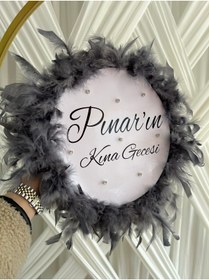 Resim TAN EVENT Gri Gelin Def,İsimli Def Gelin Tefi,Kına Gecesi Isme Özel Def 