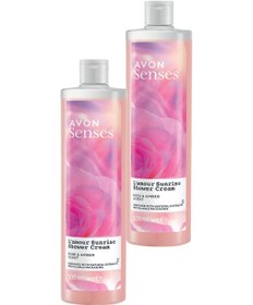 Resim Avon Senses L'amour Sunrise Gül ve Amber Kokulu Krem Duş Jeli 2 x 500 ML 