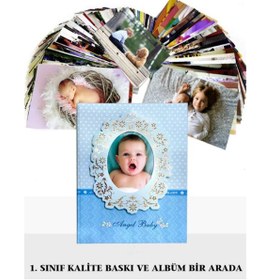 Resim Zirve Fotoğraf Baskısı Mavi Bebek Albümlü Paket 100 Adet 10x15 Fujifilm Kart (orijinal Solmaz Baskı) 