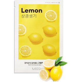 Resim Missha Limon Özlü Aydınlatıcı Yaprak Maske 1 Adet Airy Fit Sheet Mask Lemon 